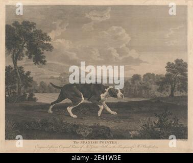 William Woollett, 1735â € "1785, britische, [Schießen] die spanische Pointer, 1768. Gravur. Stockfoto