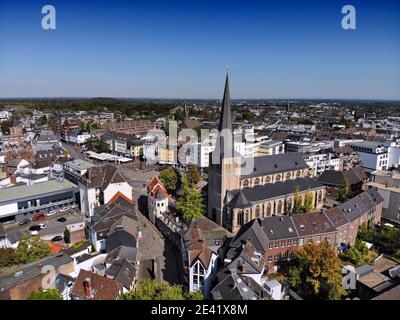 Mönchengladbach Stadt in Deutschland. Luftaufnahme von Gladbach Teil der Stadt. Stockfoto