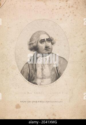 Unbekannter Künstler, achtzehnten Jahrhundert, der rechte Hon. Charles James Fox, 1785. Stockfoto