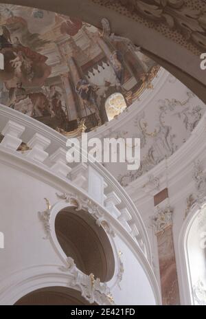 Treppenhaus, Blick in die Kuppel Stockfoto