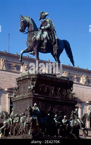 Denkmal Friedrich II.. (Schlüter) Stockfoto