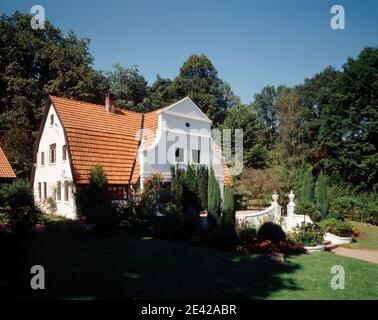 Heinrich Vogeler Gedenkst‰tte, Gartenseite Stockfoto