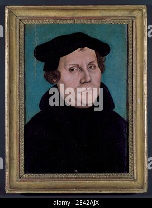 Martin Luther, Gemälde von Lucas Cranach der Ältere (1528) Stockfoto