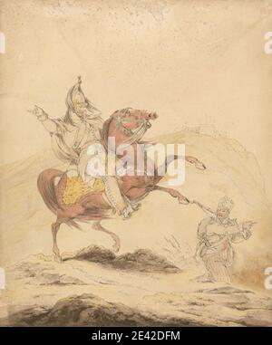 Sir Robert Kerr Porter, 1777â € "1842, Briten, EIN Französisch Dragoon, ca. 1810. Aquarell und Feder und schwarze Tinte über Graphit auf Medium, leicht strukturiert, cremefarbenen Wove Papier. Pferde (Tiere), militärische Kunst, Soldaten Stockfoto