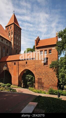 Schloss des Deutschen Ordens - Residenz des Bistums Pomesania in Kwidzyn. Polen Stockfoto