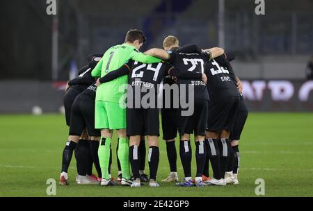 Stadt Duisburg, Deutschland. 20. Jan 2021. firo: 20.01.2021, Fußball, 3. Bundesliga, Saison 2020/2021, MSV Duisburg - 1.FC Magdeburg 1: 2 Mannschaft, Team, Landkreis Magdeburg.Nutzung weltweit Credit: dpa/Alamy Live News Stockfoto