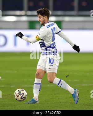 Stadt Duisburg, Deutschland. 20. Jan. 2021. firo: 20.01.2021, Fußball, 3. Bundesliga, Saison 2020/2021, MSV Duisburg - 1.FC Magdeburg 1: 2 Moritz STOPPELKAMP, MSV, Einzelaktion zur weltweiten Nutzung Quelle: dpa/Alamy Live News Stockfoto