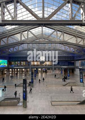 New Moynihan Train Hall Erweiterung der Penn Station in New York City. Stockfoto