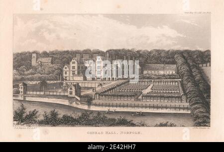 John Swaine, 1775â € "1860, Briten, Oxnead Hall, Norfolk, 1844. Stockfoto