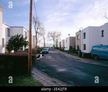 Einzelhaus Straße Stockfoto