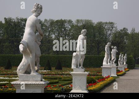 Schloßpark, Parterre Stockfoto