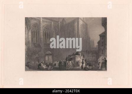 William Radclyffe, 1780â € "1855, British, St. Julian's, Tours, 1833. Liniengravur, erster veröffentlichter Zustand. Stockfoto