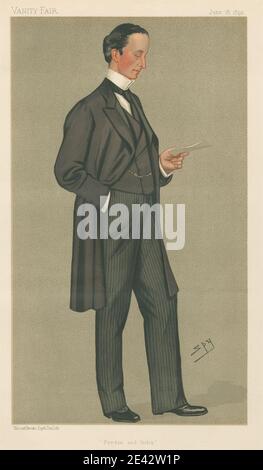 Leslie Matthew 'Spy' ward, 1851â € "1922, Briten, Politiker - Vanity Fair - "Persien und Indien". Der Hon. George Nathaniel Curzon. 18., 1892. Juni 1892. Chromolithographie. Stockfoto