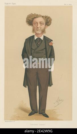 Carlo Pellegrini, 1839â € "1889, Italienisch, Politiker - Vanity Fair - 'Leicester Square'. Herr Albert Grant. 21., 1874. Februar 1874. Chromolithographie. Stockfoto