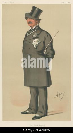 Carlo Pellegrini, 1839â € "1889, Italienisch, Politiker - Vanity Fair. 'Der Angestellte Marshall.' Major-Gen. Alfred Henry Paget. 1875. Juni 1875. Chromolithographie. Stockfoto