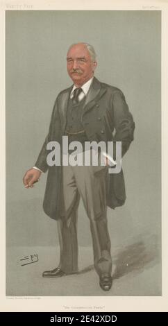 Leslie Matthew 'Spy' ward, 1851â € "1922, britische, Politiker Vanity Fair. "Die Konservative Partei". Herr Richard William Evelyn Middleton. 18 1901. April 1901. Chromolithographie. Stockfoto