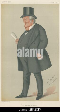 Leslie Matthew 'Spy' ward, 1851â € "1922, Briten, Politiker - Vanity Fair. „The Manchester School“. Mr. Thomas Bayley Potter'. Juni 1877, 1877. Chromolithographie. Stockfoto