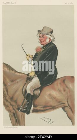 Leslie Matthew 'Spy' ward, 1851â € "1922, britische, Vanity Fair: Sport, Sonstiges: Sport Riders; 'Uhren', Sir John Bennett, 13. Januar 1883, 1883. Chromolithographie. Stockfoto