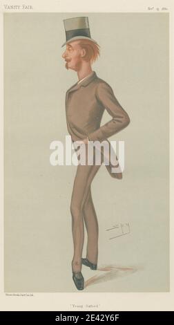 Leslie Matthew 'Spy' ward, 1851â € "1922, britische, Vanity Fair: Lehrer und Schulleiter; 'Young Oxford', Viscount Lymington, November 13, 1880, 1880. Chromolithographie. Stockfoto