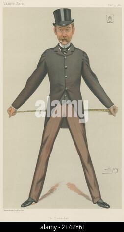 Leslie Matthew 'Spy' ward, 1851â € "1922, British, Vanity Fair: Sport, Sonstiges: Sport Riders; 'A Cunarder', Sir Bache Edward Cunard, 5. Februar 1881, 1881. Chromolithographie. Stockfoto