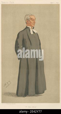 Leslie Matthew 'Spy' ward, 1851â € "1922, britische, Vanity Fair: Lehrer und Schulleiter; 'S t. John's, Oxford', der Präsident des St. John's College, Oxford, Dr. J. Bellamy, 1. April 1893, 1893. Chromolithographie. Stockfoto