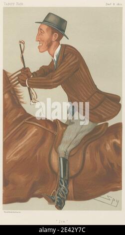 Leslie Matthew 'Spy' ward, 1851â € "1922, British, Vanity Fair: Sport, Sonstiges: Sport Riders; 'Jim', Mr. James Lowther, 8. Dezember 1877, 1877. Chromolithographie. Stockfoto