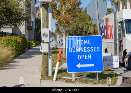 - Hyde Park, eine gentrified Nachbarschaft in, Tampa, Florida Stockfoto