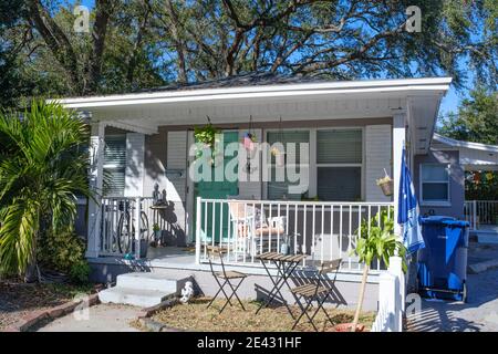 Bestehendes älteres Haus - Hyde Park, eine gentrified Nachbarschaft in, Tampa, Florida Stockfoto