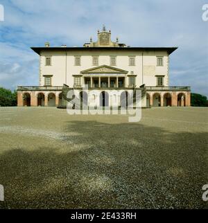 Villa Medici. Poggio A Caiano. Stockfoto