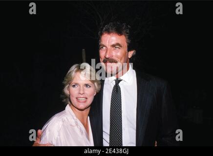 Tom Selleck und Sharon Gless 1987 Quelle: Ralph Dominguez/MediaPunch Stockfoto