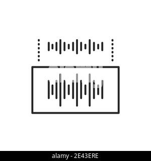 Symbol für die Farblinie für Schalldämmung. Piktogramm für Webseite, mobile App, Promo. Bearbeitbare Kontur Stock Vektor