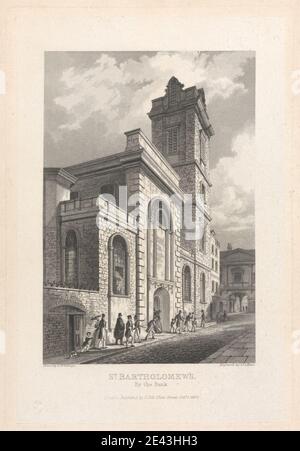 John Le Keux, 1783â € "1846, britische, St. Barts von der Bank, 1837. Gravur. Stockfoto