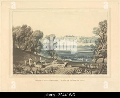 Robert Havell, 1769â € "1832, Briten, Cassiobury, Hertfordshire, der Sitz des Earl of Essex, 1816. Später Zustand, 1837 Ausgabe: Getönt. Stockfoto
