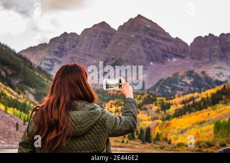 USA Maroon Bells Wilderness Editorial Stockfoto