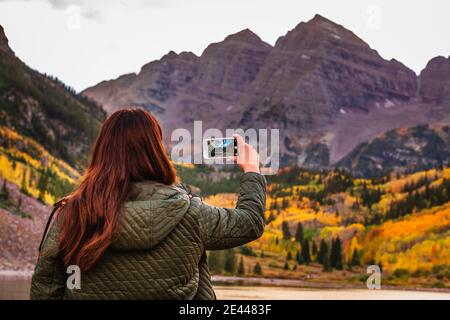 USA Maroon Bells Wilderness Editorial Stockfoto