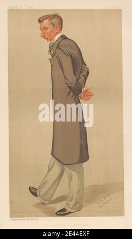 Leslie Matthew "Spy" ward, 1851â € "1922, britische, Vanity Fair: Legal; "er ist ein kluger Fellow und ein ehrlicher Anwalt", Arthur Hepburn Hastie, 20. Juli 1893, 1893. Chromolithographie. Stockfoto