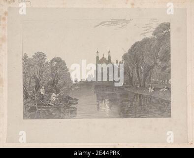 William Radclyffe, 1780â € "1855, British, Eaton College, Berkshire, 1827-1838. Ätzen öffnen. Stockfoto