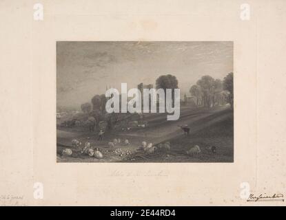 William Radclyffe, 1780â € "1855, Briten, Ashby de la Zouch, Leicestershire, 1832. Liniengravur, Gravierbeweis. Stockfoto