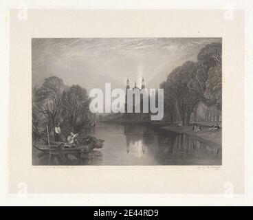 William Radclyffe, 1780â € "1855, British, Eaton College, Berkshire, 1827-1838. Liniengravur, erster veröffentlichter Zustand. Stockfoto