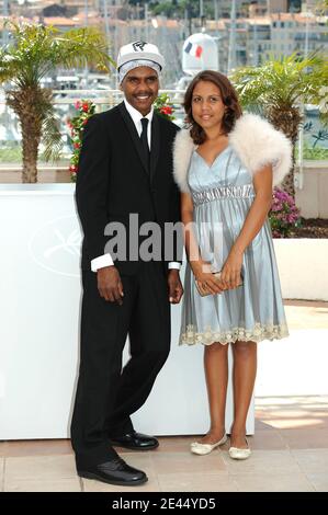 Der Schauspieler Rowan McNamara und die Schauspielerin Marissa Gibson nehmen am 16. Mai 2009 an einem 'Samson and Delilah' Fotocall Teil, der im Palais des Festivals während der 62. Internationalen Filmfestspiele von Cannes in Cannes, Frankreich, stattfand. Foto von Nebinger-Orban/ABACAPRESS.COM Stockfoto