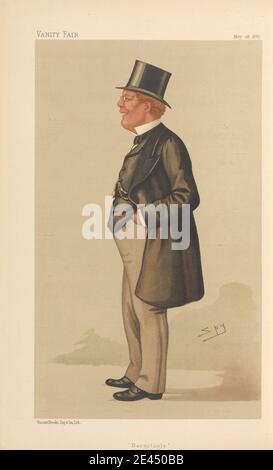 Leslie Matthew 'Spy' ward, 1851â € "1922, Briten, Politiker - Vanity Fair. „Barnstaple“. Herr George Pitt- Lewis. 28 1887. Mai 1887. Chromolithographie. Stockfoto