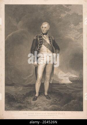 James Stow, ca. 1770â € "nach 1820, Briten, Sir John Borlase Warren, 1799. Stich mit Stipple und Linie. Stockfoto