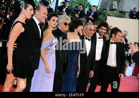 Rossy De Palma, Pedro Almodovar, Penelope Cruz, Lluis Homar bei der Vorführung von 'Los Abrazos Rotos' während der 62. Filmfestspiele von Cannes am 19. Mai 2009 in Cannes, Frankreich. Foto von Lionel Hahn/ABACAPRESS.COM Stockfoto