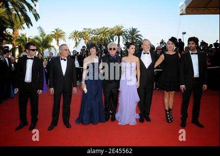 Rossy De Palma, Pedro Almodovar, Penelope Cruz, Lluis Homar bei der Vorführung von 'Los Abrazos Rotos' während der 62. Filmfestspiele von Cannes am 19. Mai 2009 in Cannes, Frankreich. Foto von Lionel Hahn/ABACAPRESS.COM Stockfoto