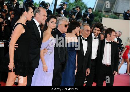 Rossy De Palma, Pedro Almodovar, Penelope Cruz, Lluis Homar bei der Vorführung von 'Los Abrazos Rotos' während der 62. Filmfestspiele von Cannes am 19. Mai 2009 in Cannes, Frankreich. Foto von Lionel Hahn/ABACAPRESS.COM Stockfoto