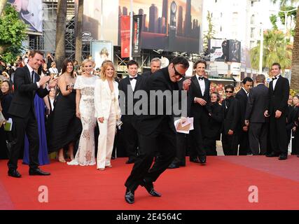 Quentin Tarantino kommt zur Vorführung von "Inglourious Basterds" während der 62. Filmfestspiele von Cannes am 20. Mai 2009 im Palais des Festivals in Cannes, Frankreich. Foto von Nebinger-Orban/ABACAPRESS.COM Stockfoto