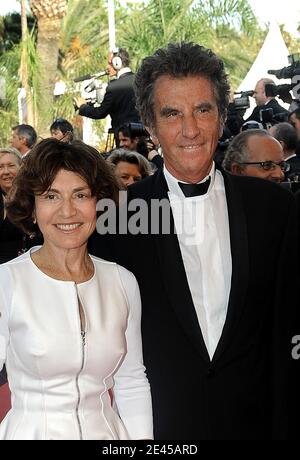 Jack lang und seine Frau Monique waren am 23. Mai 2009 bei der Vorführung von "Face" (Visage) während der 62. Filmfestspiele von Cannes im Palais des Festivals in Cannes, Frankreich, dabei. Foto von Nebinger-Orban/ABACAPRESS.COM Stockfoto