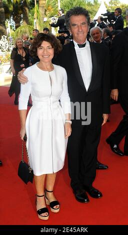 Jack lang und seine Frau Monique waren am 23. Mai 2009 bei der Vorführung von "Face" (Visage) während der 62. Filmfestspiele von Cannes im Palais des Festivals in Cannes, Frankreich, dabei. Foto von Nebinger-Orban/ABACAPRESS.COM Stockfoto