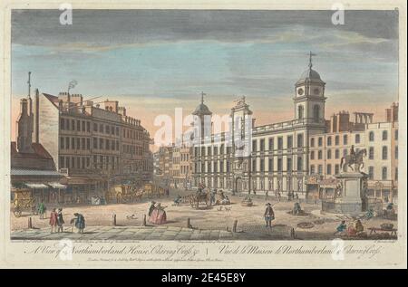 Thomas Bowles, ca. 1712â € "starb 1753, Briten, EIN Blick auf Northumberland House, Charing Cross. Gravur. Stockfoto