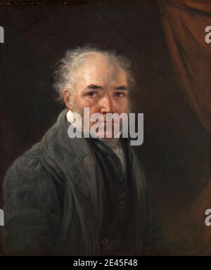 James ward, 1769â € "1859, britische, Self-Portrait, 1830. Öl auf Leinwand. Künstler, Mantel, Vorhänge, Mann, Maler, Porträt, Selbstporträt, Weste. Ward, James (1769â € "1859), Maler und Grafiker Stockfoto